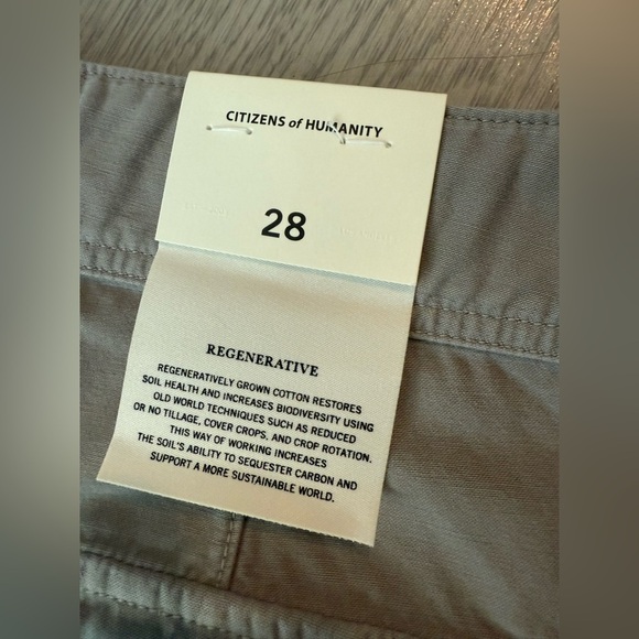 Citizens Of Humanity Agni Utility Trouser Taupe Size 28 - Picture 4 of 5
